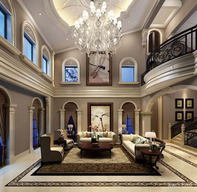 圣安德鲁斯别墅户型装修欧式风格设计方案展示，上海腾龙别墅设计！