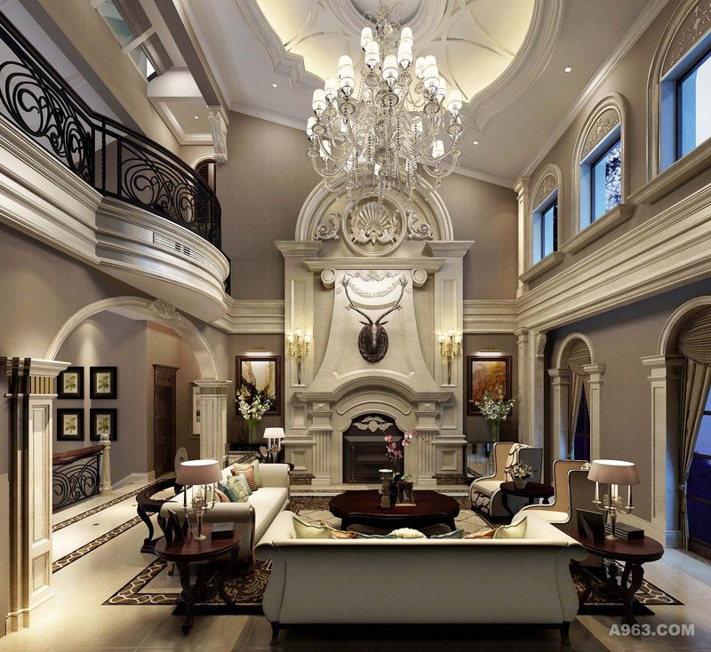 圣安德鲁斯别墅户型装修欧式风格设计方案展示，上海腾龙别墅设计！