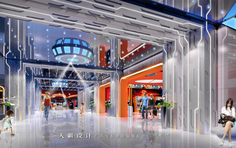 欣赏一组2016购物中心设计效果图创意方案-天霸设计作品