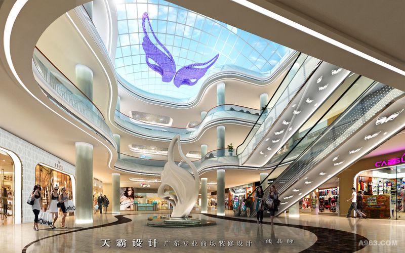 创意购物中心设计效果图精彩分享-天霸设计作品