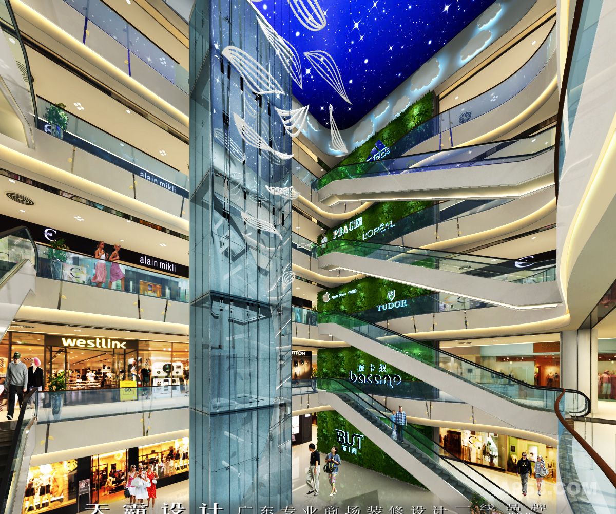 主题式购物中心设计效果图设计灵感如何塑造天霸设计与您分享