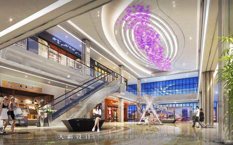 广东天霸设计购物中心装修设计效果图区域设计创意方案欣赏