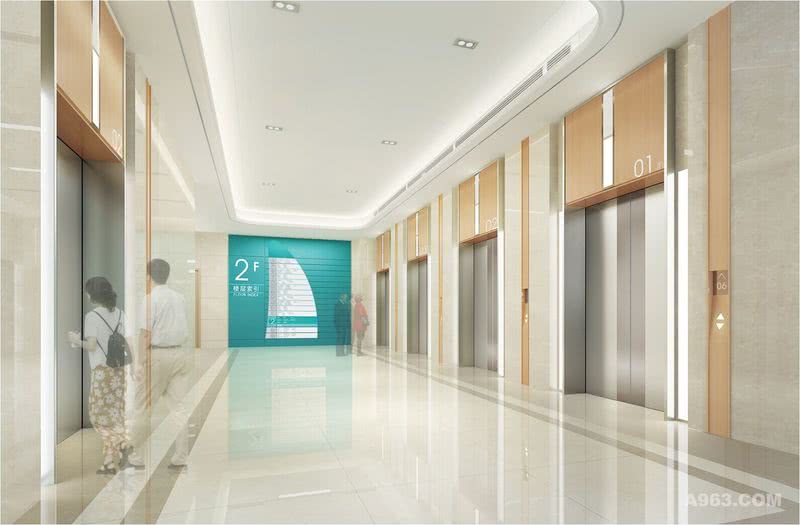 医院空间内有品牌元素的统一展现，是品牌意识的延续和强化。