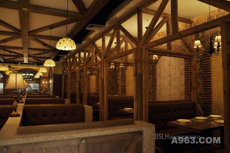 圣多斯巴西烤肉连锁餐馆室内装修设计