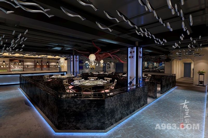 《鱼餐厅》设计案例——重庆专业特色海鲜餐厅设计公司