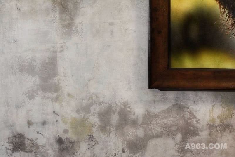 复古的墙面，灰白的色调往往给人带来不可言喻的时代感。