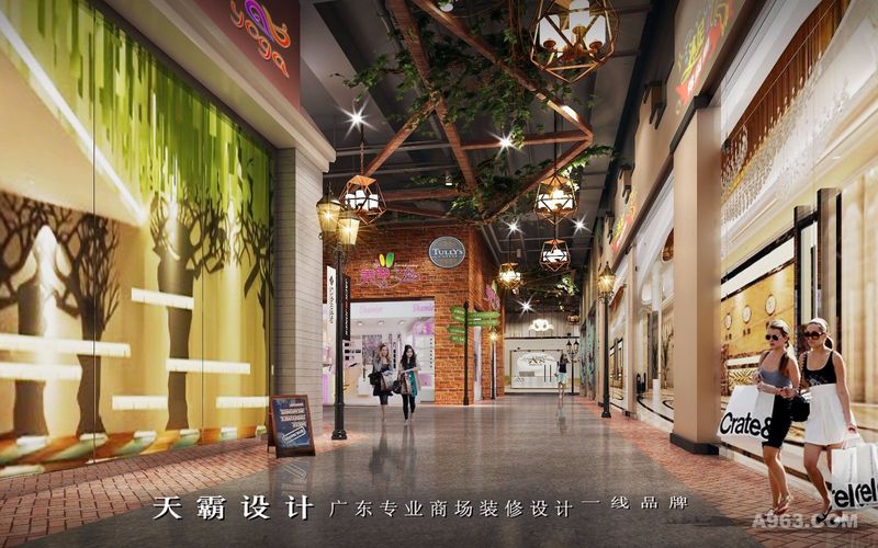 佛山购物中心设计效果图铜锣湾购物广场设计分享-天霸设计作品