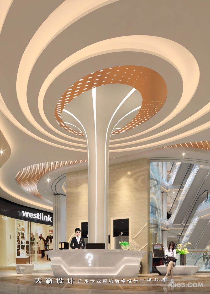 天霸设计又出经典广州商场装修设计效果图全新面世：花都迎宾广场