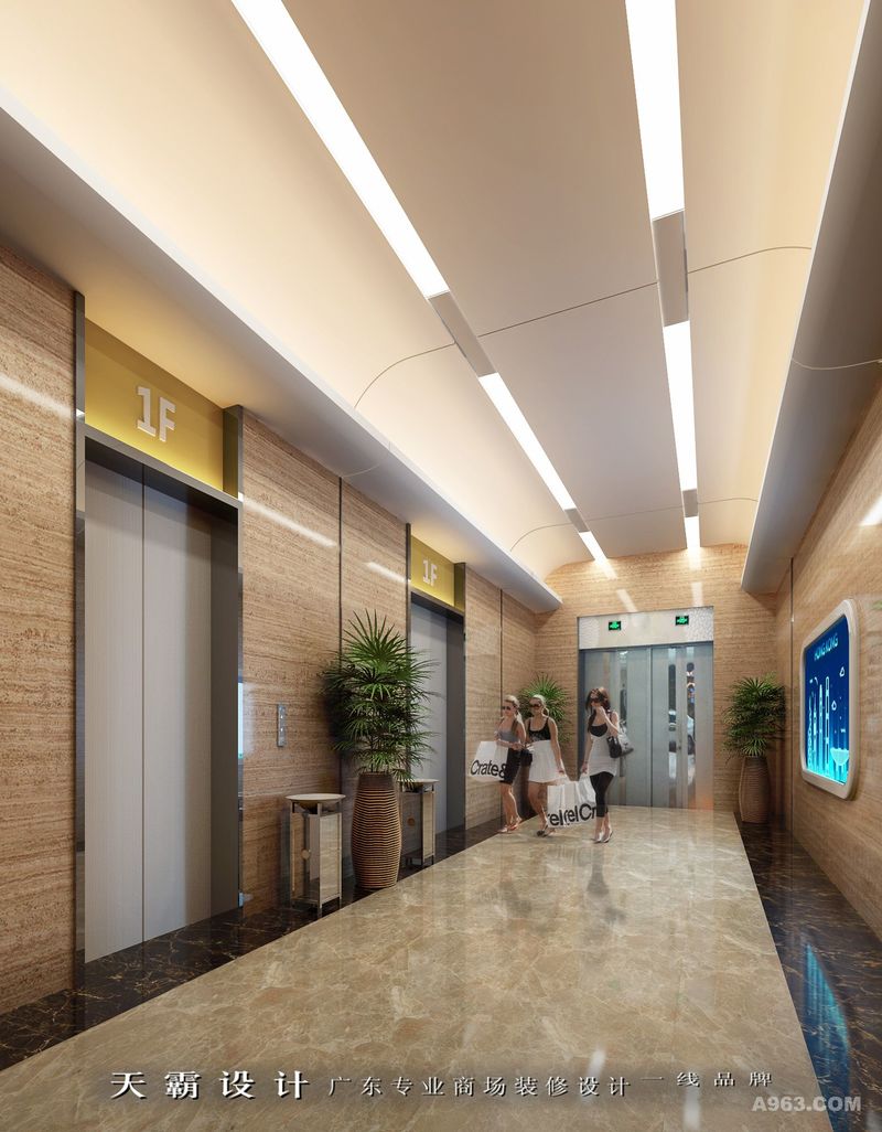 惠州购物中心装修设计效果图天霸设计2017新创作
