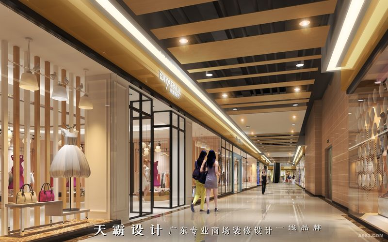 天霸设计商业经验丰富打造商场装修效果图包罗万象：广州的广大服装城