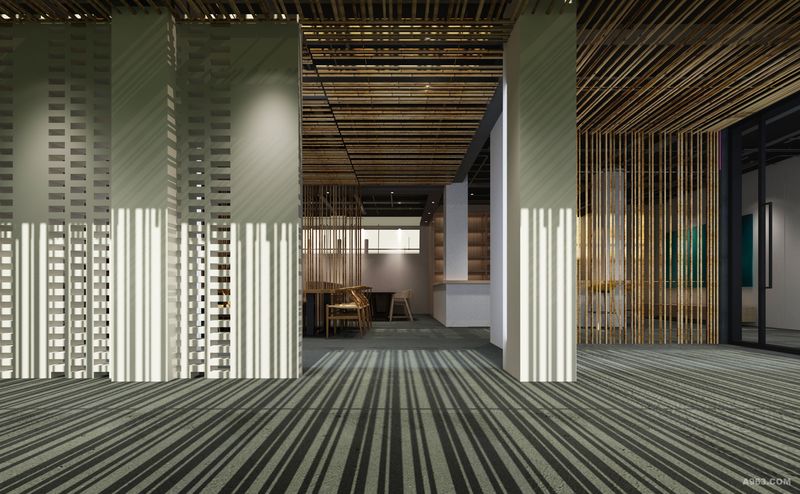 竹子、白色砖墙、水泥地上游走的光影是整个餐厅的灵魂所在。