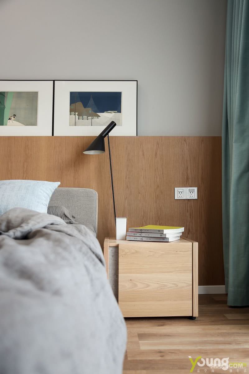 【深圳漾空间设计有限公司】漾设计Young Design——让家最终真正成为家的，是一个安静、舒适且有安全感的空间——卧室。