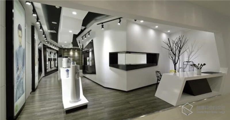创视界私宅装饰设计公司为国美品牌净水器店铺装饰设计之展厅设计
