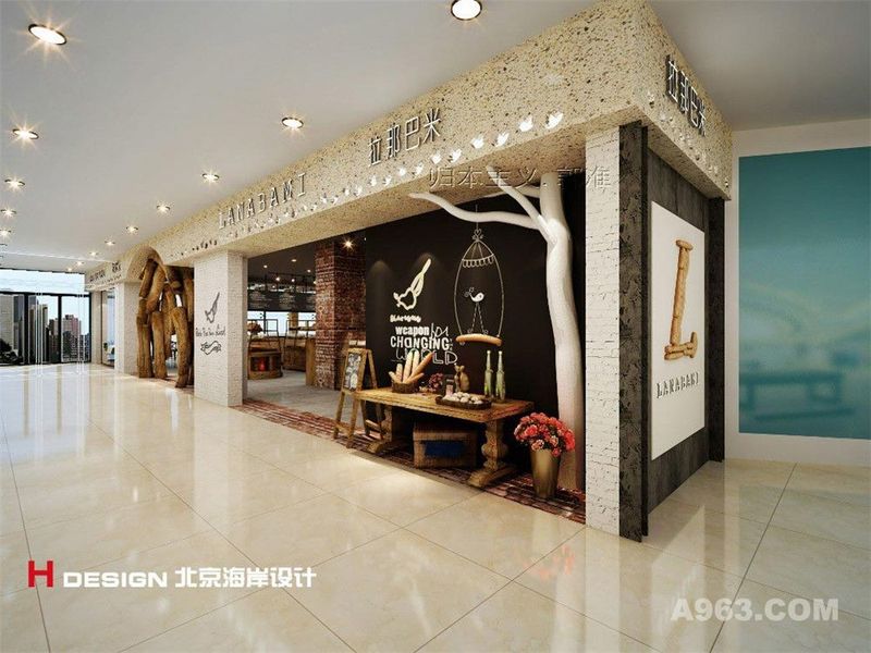 拉那巴米鄞州万达店咖啡馆设计室内设计案例—北京海岸出品—效果展示4