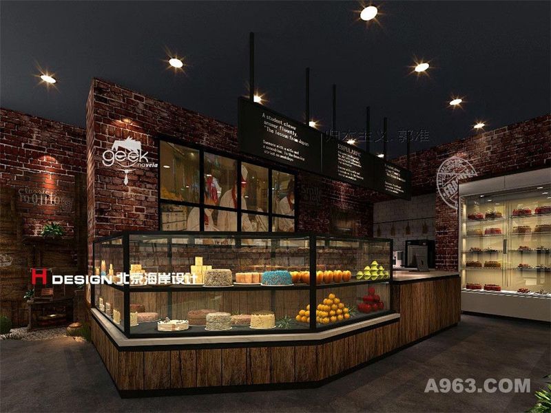 宁波拉纳巴米江北店咖啡馆设计案例—北京海岸设计—效果图3