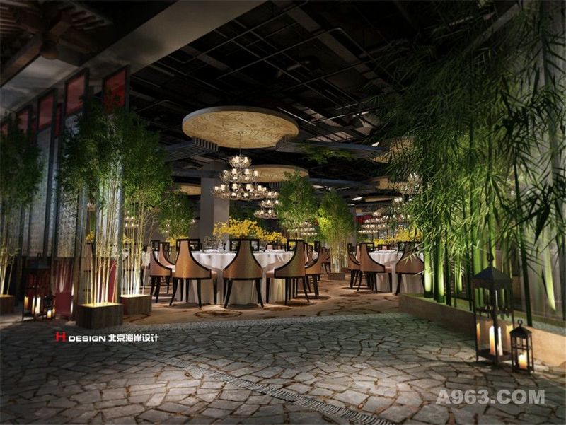 贵州侗家食府餐饮店室内设计案例——北京海岸设计出品—实体效果15