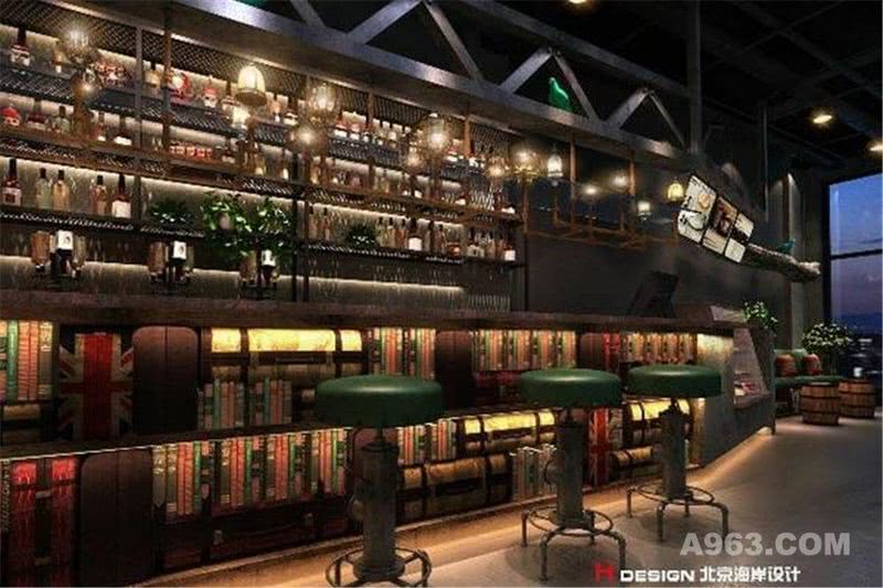 吉林长春栖橖餐厅设计案例—北京海岸设计出品——图片效果1