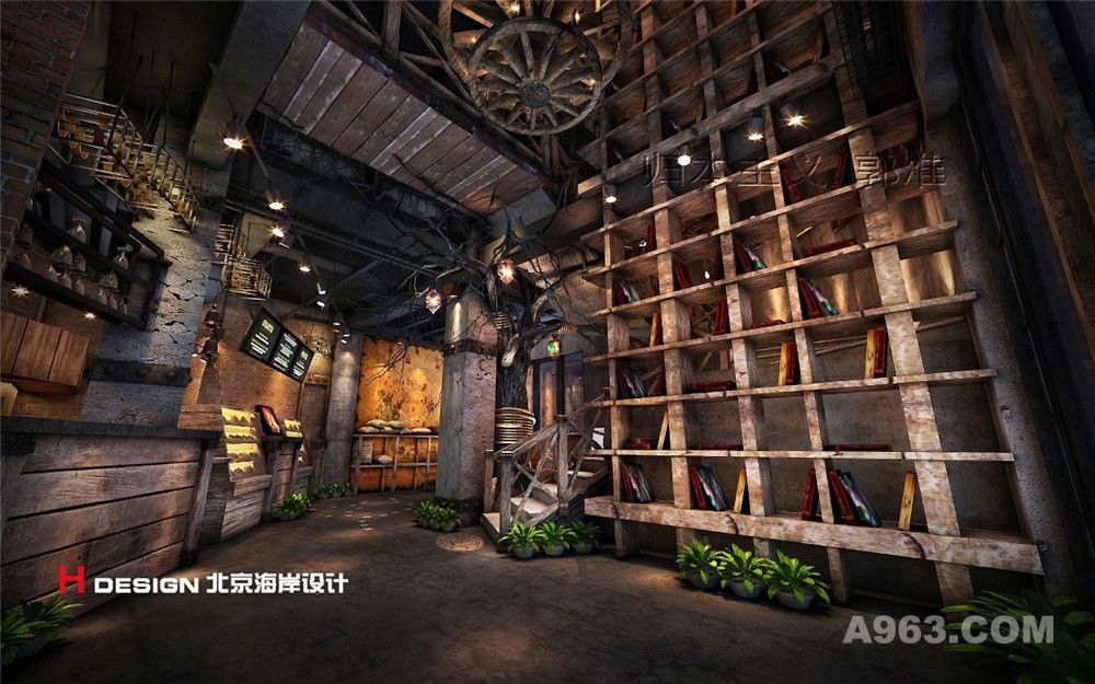  黑龙江哈尔滨漫猫咖啡厅设计案例 室内效果图8