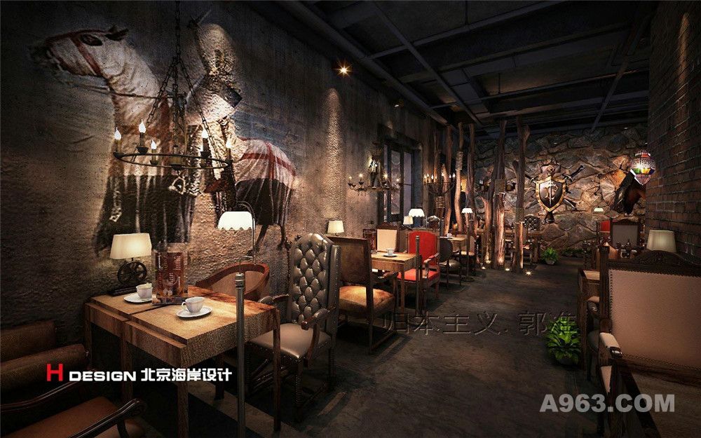  黑龙江哈尔滨漫猫咖啡厅设计案例 室内效果图9