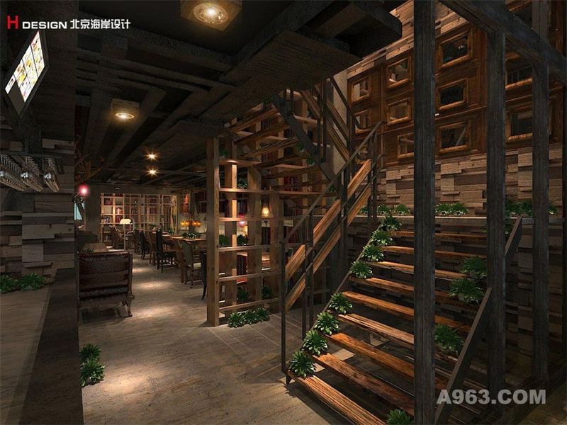 河南郑州逸美时光咖啡馆设计案例—北京海岸设计—成功案例展示3