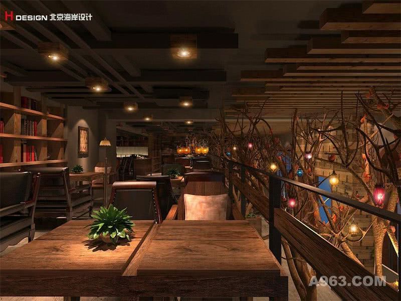河南郑州逸美时光咖啡馆设计案例—北京海岸设计—成功案例展示8