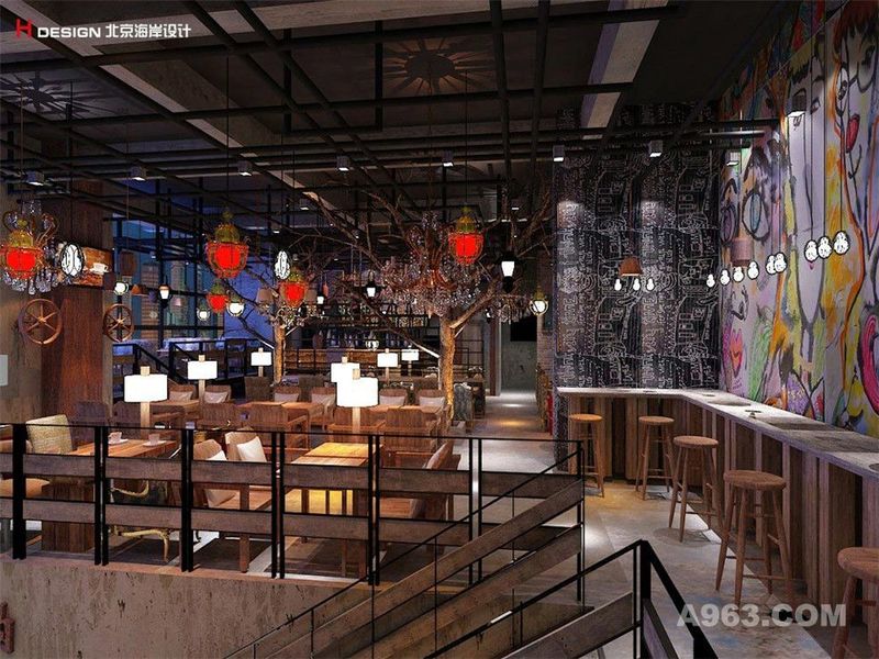 河南托斯卡纳咖啡厅设计案例—北京海岸设计—咖啡设计厅实体展示6