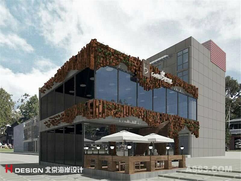 甘肃咖啡陪你咖啡厅设计案例—北京海岸设计—咖啡厅设计室内效果3