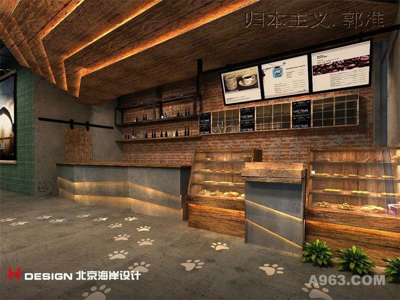 上海漫猫咖啡厅设计案例—北京海岸设计—室内效果展示11