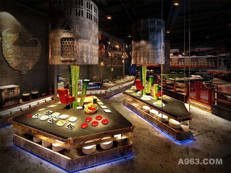 北京大兴 西十二街餐饮设计案例—北京海岸设计—室内效果展示3