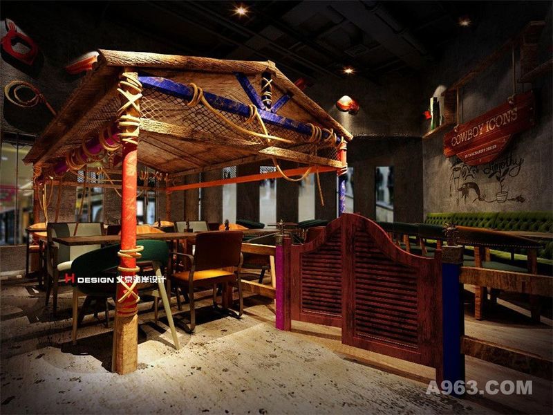 北京大兴 西十二街餐饮设计案例—北京海岸设计—室内效果展示5