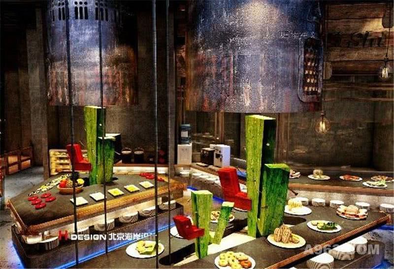 北京大兴 西十二街餐饮设计案例—北京海岸设计—室内效果展示1