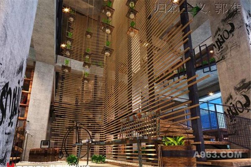 河南商丘小板凳餐厅设计案例—北京海岸设计—效果展示1