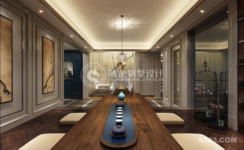 英庭名墅独栋别墅装修欧式风格设计，上海腾龙别墅设计师孔继民作品，欢迎品鉴