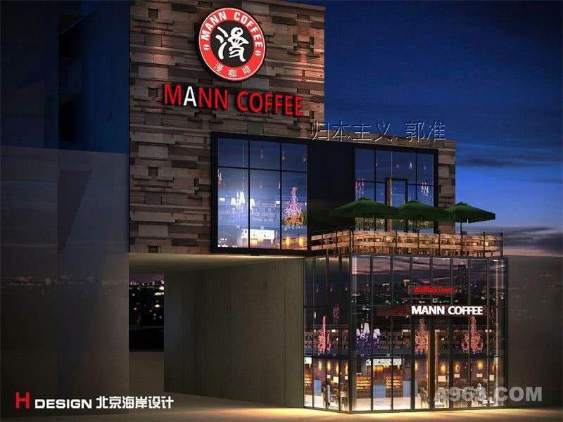 河南周口漫咖啡餐饮设计案例—北京海岸设计—效果展示成品图2