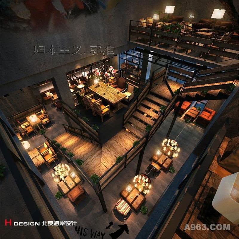 河南周口漫咖啡餐饮设计案例—北京海岸设计—效果展示成品图6