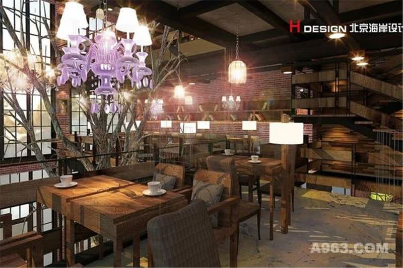 河南鹤壁卡米欧咖啡餐饮设计案例—北京海岸设计—咖啡餐饮设计案例成品效果展示3