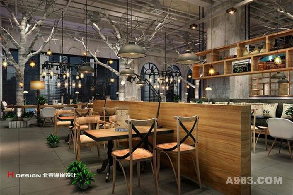 三亚新海府三亚粥店餐饮设计案例—北京海岸设计—室内效果展示5