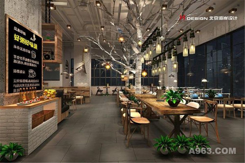 三亚新海府三亚粥店餐饮设计案例—北京海岸设计—室内效果展示7