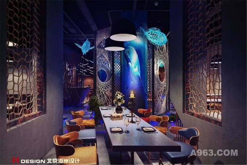 海南海口匠子烤鱼餐饮店设计案例—北京海岸设计—室内效果展示5
