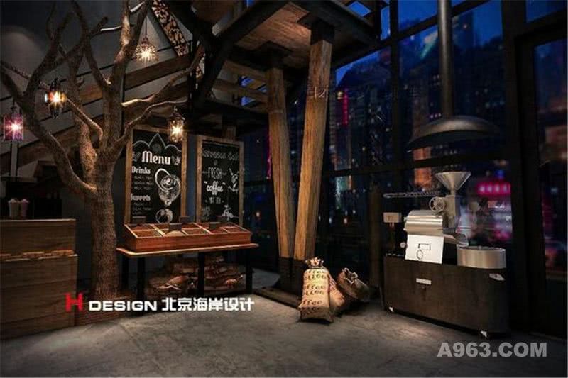河北秦皇岛缘起咖啡餐饮设计案例—北京海岸设计—成品展示效果2
