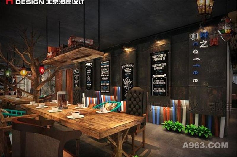 海南三亚咖啡之翼餐饮设计案例—北京海岸设计—成品效果展示案例图片1
