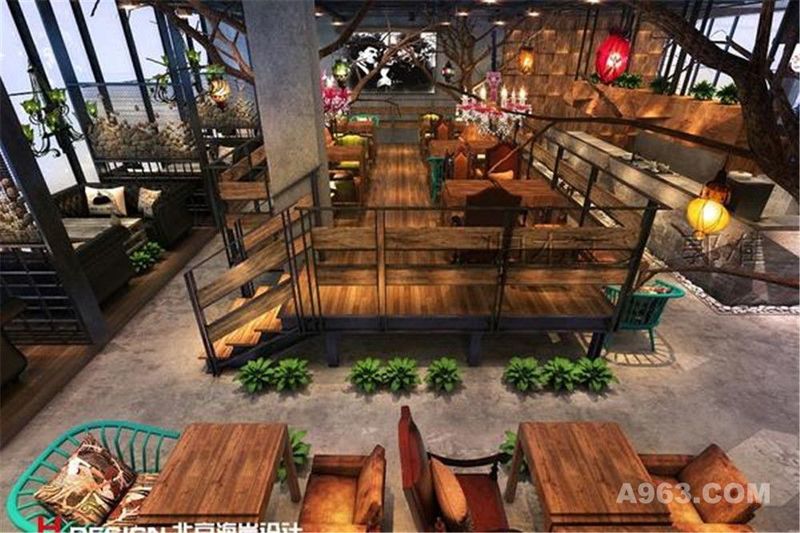 海南三亚咖啡之翼餐饮设计案例—北京海岸设计—成品效果展示案例图片6