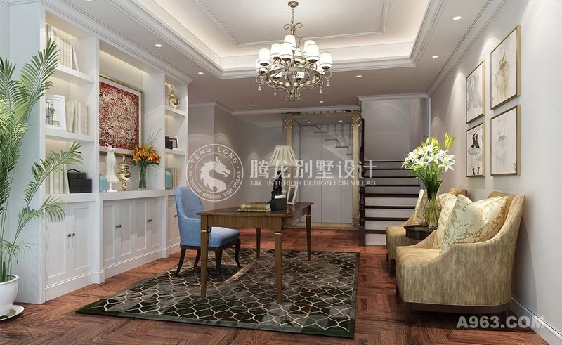 盛世天地230平联排别墅装修现代风格设计，上海腾龙别墅设计师周峻作品，欢迎品鉴