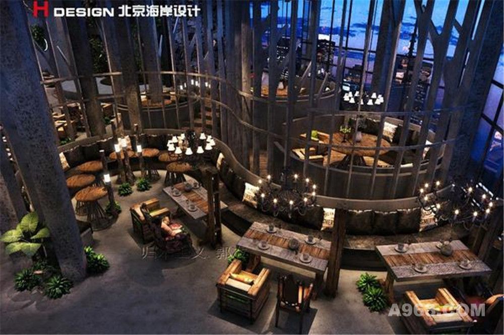 广东湛江微咖啡餐饮设计案例—北京海岸设计案例—成品效果展示3