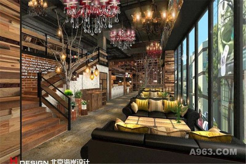 广州逸美时光咖啡餐饮设计案例—北京海岸设计—餐饮设计成品展示图1