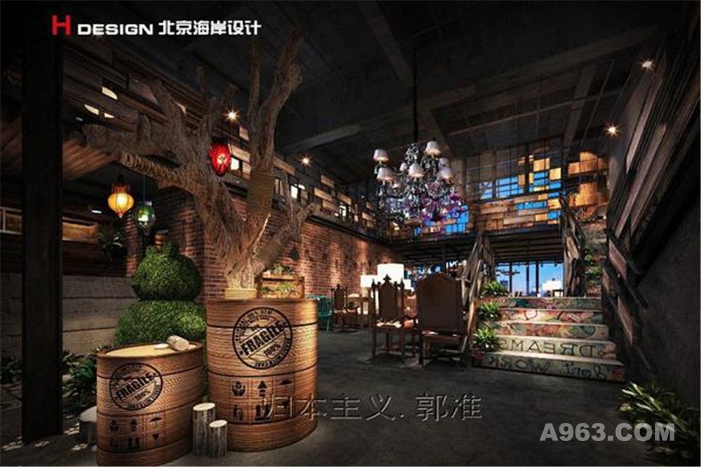 广东佛山漫猫咖啡餐饮设计案例—北京海岸设计—餐饮设计案例效果展示4