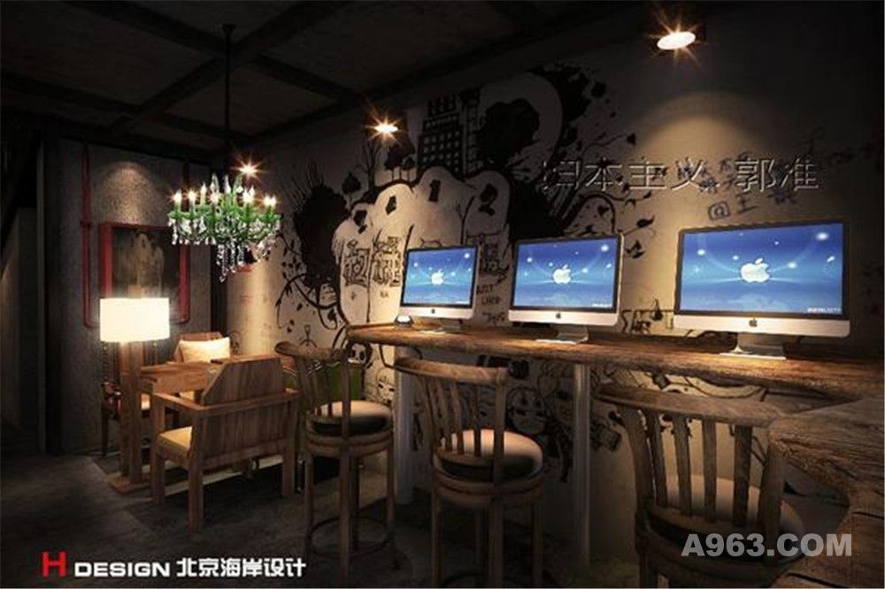 广东佛山漫猫咖啡餐饮设计案例—北京海岸设计—餐饮设计案例效果展示5