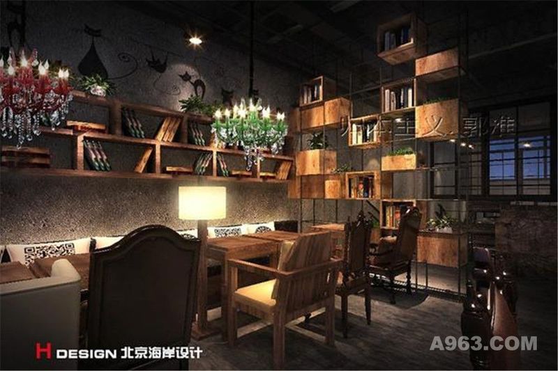 广东佛山漫猫咖啡餐饮设计案例—北京海岸设计—餐饮设计案例效果展示8