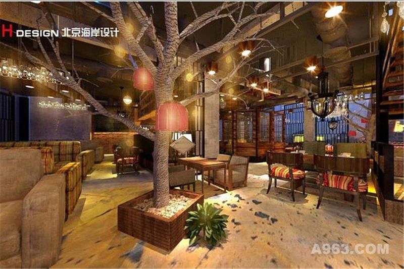 上海云咖啡七莘路店餐饮设计案例—北京海岸设计—成品展示2