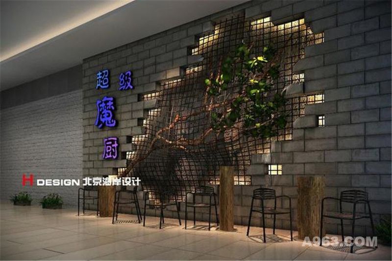 广东揭阳盛味堂烧烤店餐饮设计案例—北京海岸设计—餐饮设计成品展示6